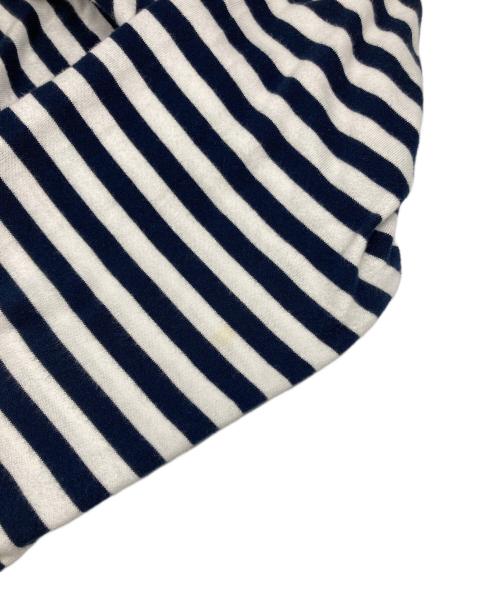 CDG（シーディージー）CDG (シーディージー) ボーダーカットソー ホワイト×ネイビー サイズ:Sの古着・服飾アイテム