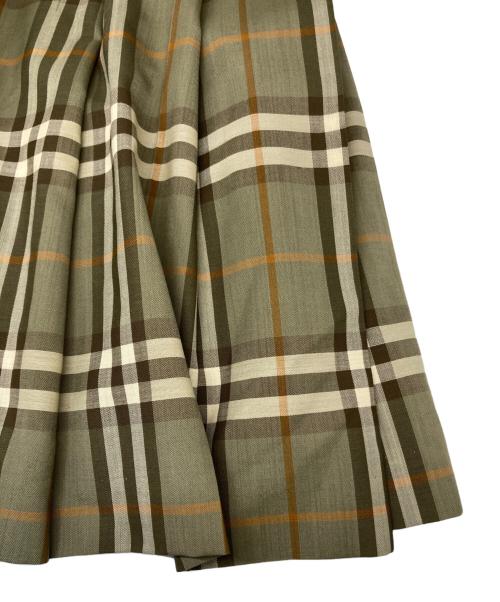Burberry's（バーバリーズ）Burberry's (バーバリーズ) ノバチェックミディチェックスカート ベージュ サイズ:11の古着・服飾アイテム