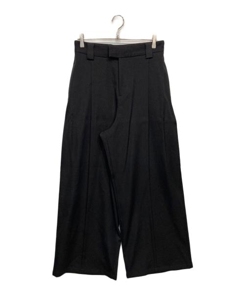 mb（エムビー）MB (エムビー) ハイエンド尾州ウールフロントシームハカマスラックス ブラック サイズ:Mの古着・服飾アイテム