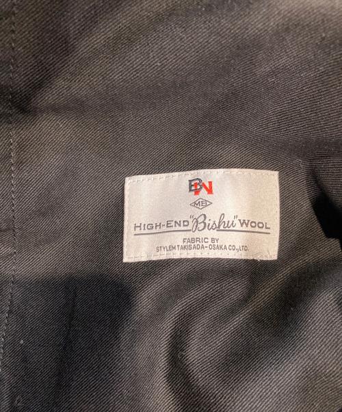 mb（エムビー）MB (エムビー) ハイエンド尾州ウールフロントシームハカマスラックス ブラック サイズ:Mの古着・服飾アイテム