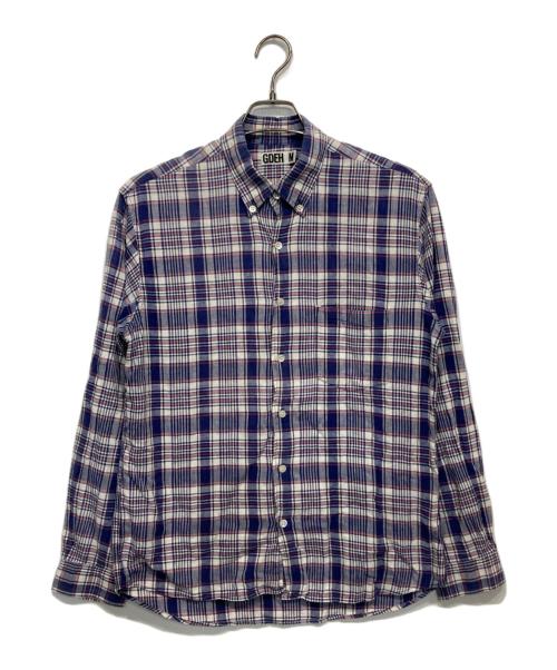 GOODENOUGH（グッドイナフ）GOODENOUGH (グッドイナフ) チェックシャツ ブルー サイズ:Ｍの古着・服飾アイテム