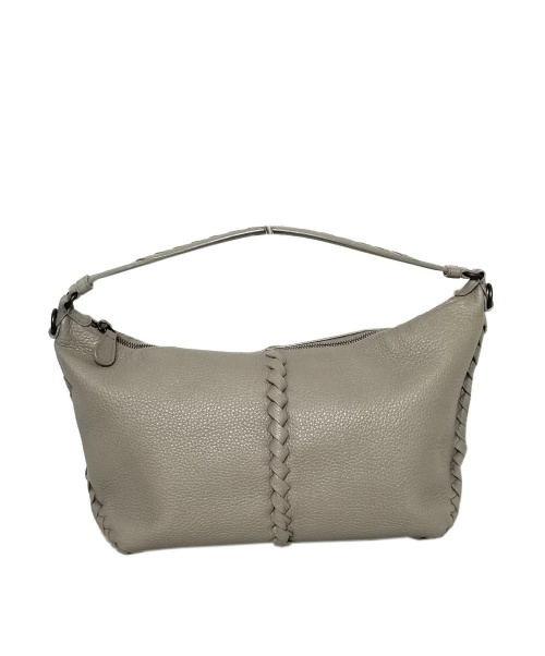 BOTTEGA VENETA（ボッテガベネタ）BOTTEGA VENETA (ボッテガヴェネタ) ワンショルダーバッグ ライトグレー チェルボ B07226154Sの古着・服飾アイテム