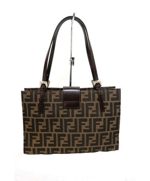 FENDI（フェンディ）FENDI (フェンディ) ズッカ柄トートバッグ ブラウン 0915808 1 002の古着・服飾アイテム