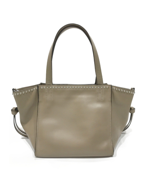 J&M DAVIDSON（ジェイ＆エム デヴィッドソン）J&M DAVIDSON (ジェイ＆エム デヴィッドソン) BELLE MICRO WITH STUDS 2WAY グレーの古着・服飾アイテム