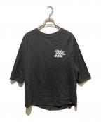 L'appartement×Americanaアパルトモン×アメリカーナ）の古着「Print Raglan T-sh プリント ラグラン Tシャツ」｜ブラック