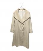 ROPEロペ）の古着「カシミヤ混リバーコート」｜アイボリー