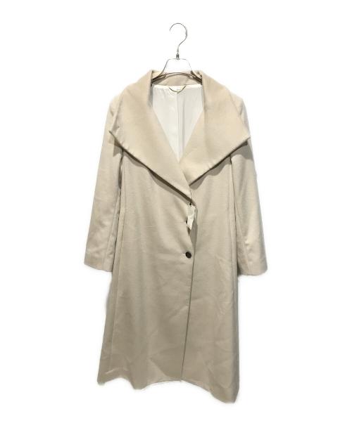 ROPE（ロペ）ROPE (ロペ) カシミヤ混リバーコート アイボリー サイズ:36の古着・服飾アイテム