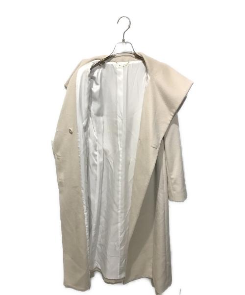 ROPE（ロペ）ROPE (ロペ) カシミヤ混リバーコート アイボリー サイズ:36の古着・服飾アイテム