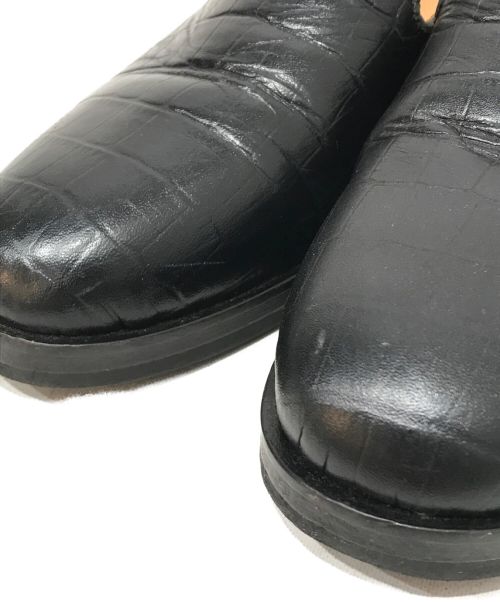 HENDER SCHEME（エンダースキーマ）HENDER SCHEME (エンダースキーマ) クロコ型押しレザーサンダル ブラック サイズ:記載なしの古着・服飾アイテム