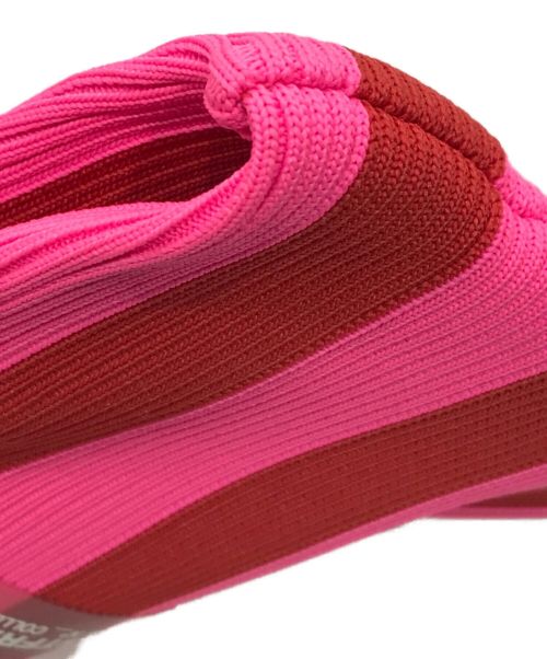 LASTFRAME（ラストフレーム）LASTFRAME (ラストフレーム) STRIPE MARKET BAG SMALL ピンクの古着・服飾アイテム