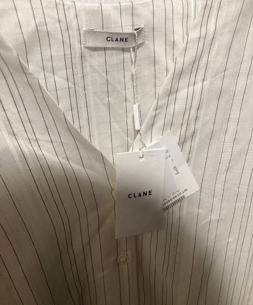 CLANE（クラネ）CLANE (クラネ) 2WAY STRIPE ONEPIECE(2WAYストライプワンピース） ホワイト サイズ:2の古着・服飾アイテム