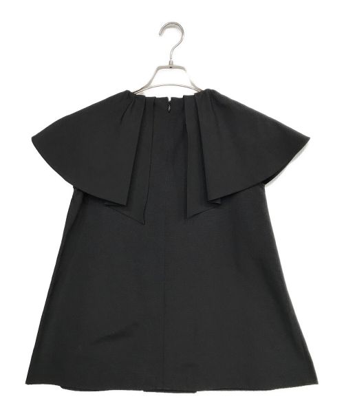 Heve（ヘイヴ）Heve (ヘイヴ) ラッフルグログラン トップス ブラック サイズ:FREEの古着・服飾アイテム