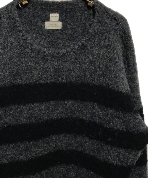 E.TAUTZ（イートーツ）E.TAUTZ (イートーツ) ハンドメイドニット グレー サイズ:Ｍの古着・服飾アイテム