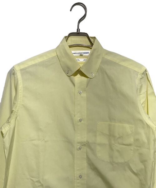 COMME des GARCONS SHIRT（コムデギャルソンシャツ）COMME des GARCONS SHIRT (コムデギャルソンシャツ) ボタンダウンシャツ イエロー サイズ:Mの古着・服飾アイテム