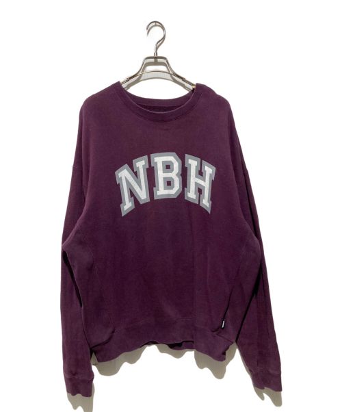 NEIGHBORHOOD（ネイバーフッド）NEIGHBORHOOD (ネイバーフッド) カレッジ クルーネックスウェット パープル サイズ:XLの古着・服飾アイテム