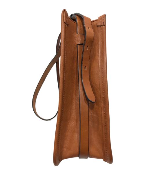 SLOW & CO（スロウ）SLOW & CO (スロウ) bono square shoulder bag M ブラウンの古着・服飾アイテム