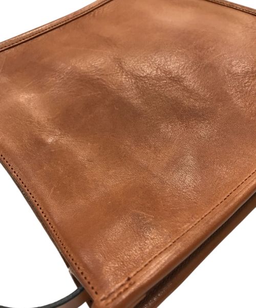 SLOW & CO（スロウ）SLOW & CO (スロウ) bono square shoulder bag M ブラウンの古着・服飾アイテム