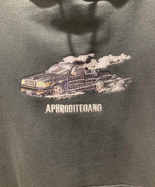APHRODITEGANG（アフロディーテギャング）aphroditegang (アフロディーテギャング) 葵産業 (アオイサンギョウ) budspool (バッズプール) SMOKE CAR HOODED SWEAT SHIRT ブラック サイズ:Ｌの古着・服飾アイテム
