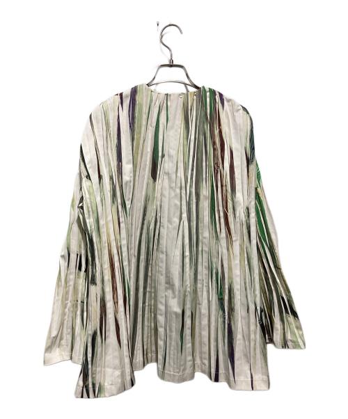 RIM.ARK（リムアーク）RIM.ARK (リムアーク) Movement pleats tops（ムーブメントプリーツトップス） グリーン サイズ:FREEの古着・服飾アイテム