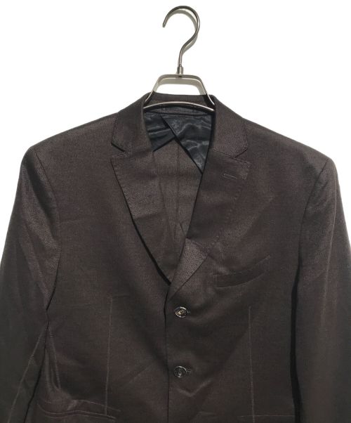 BLACK LABEL CRESTBRIDGE（ブラックレーベル クレストブリッジ）BLACK LABEL CRESTBRIDGE (ブラックレーベル クレストブリッジ) テーラードジャケット ブラウン サイズ:Mの古着・服飾アイテム