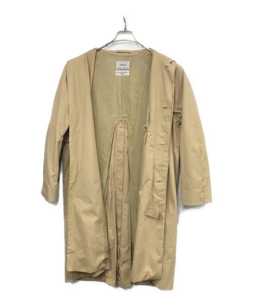YAECA（ヤエカ）YAECA (ヤエカ) SOUTIEN COLLAR COAT STANDARD ベージュ サイズ:Mの古着・服飾アイテム