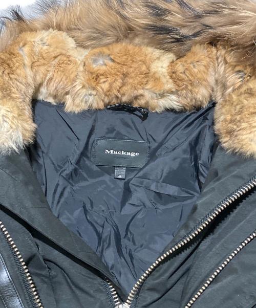 mackage（マッカージュ）Mackage (マッカージュ) ラビットファーダウンジャケット ブラック サイズ:44の古着・服飾アイテム