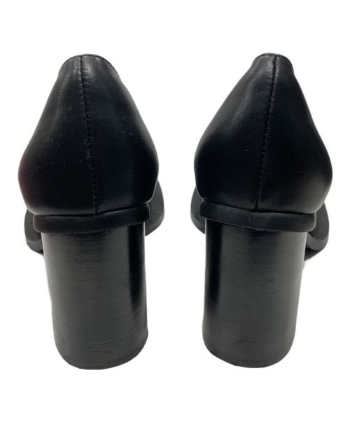 Ninamounah（ニーナムーナ）Ninamounah (ニーナムーナ) Howl レザーパンプス/スクエアトゥパンプス ブラック サイズ:37の古着・服飾アイテム