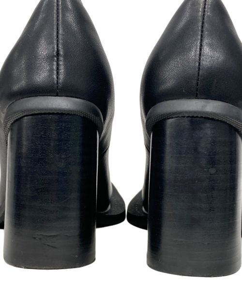 Ninamounah（ニーナムーナ）Ninamounah (ニーナムーナ) Howl レザーパンプス/スクエアトゥパンプス ブラック サイズ:37の古着・服飾アイテム