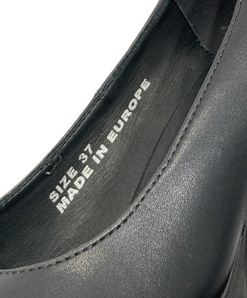 Ninamounah（ニーナムーナ）Ninamounah (ニーナムーナ) Howl レザーパンプス/スクエアトゥパンプス ブラック サイズ:37の古着・服飾アイテム