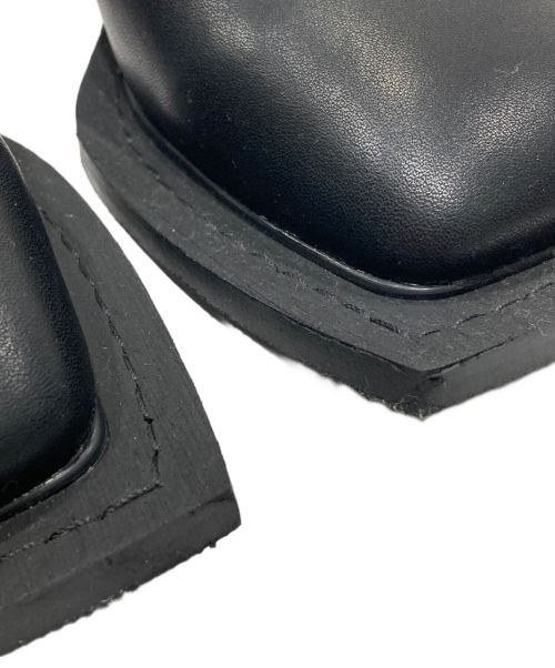 Ninamounah（ニーナムーナ）Ninamounah (ニーナムーナ) Howl レザーパンプス/スクエアトゥパンプス ブラック サイズ:37の古着・服飾アイテム