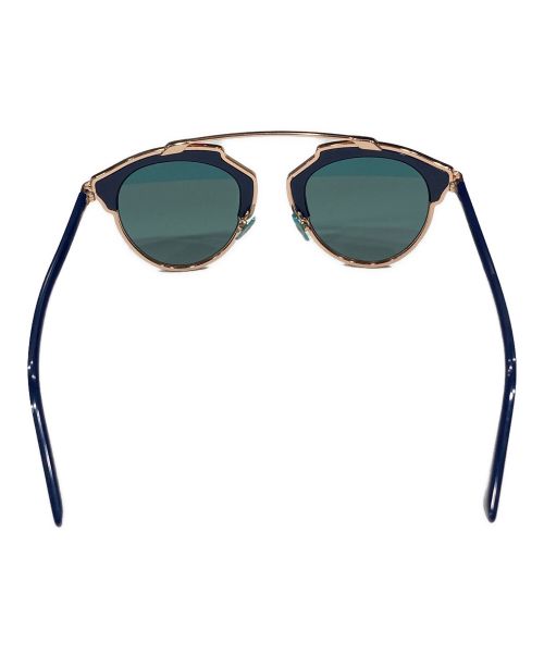 Dior（ディオール）Dior (ディオール) サングラス ネイビー×ゴールド サイズ:48□22-140の古着・服飾アイテム