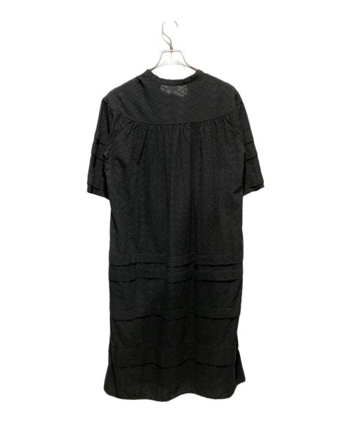 heliopole（エリオポール）heliopole (エリオポール) ETHNICALCOTTON LACE CAFTAN OP ブラック サイズ:Mの古着・服飾アイテム