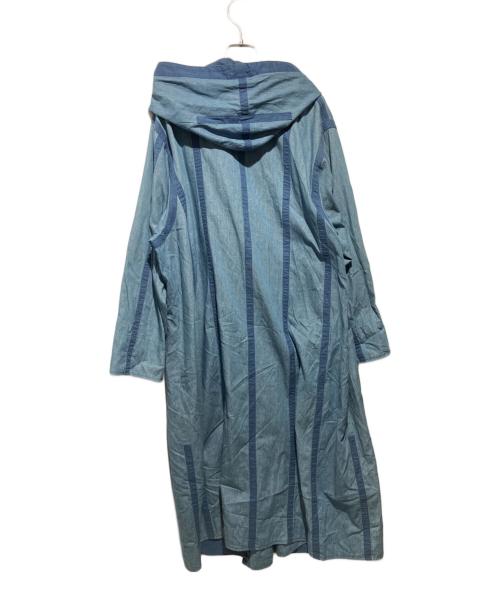 YACCO MARICARD（ヤッコマリカルド）YACCO MARICARD (ヤッコマリカルド) 切替デニムコート インディゴ サイズ:不明の古着・服飾アイテム