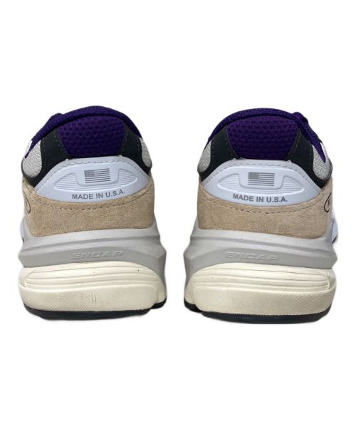 NEW BALANCE（ニューバランス）NEW BALANCE (ニューバランス) Made in USA 990 v6 WB6 ベージュ×パープル サイズ:US8 UK71/2の古着・服飾アイテム