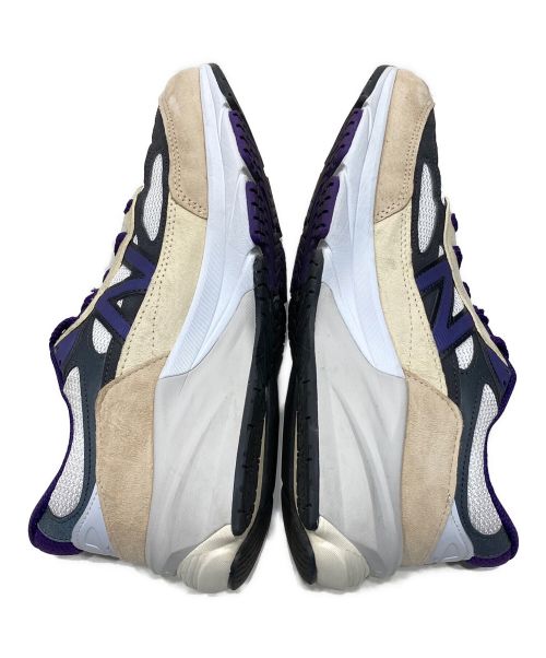 NEW BALANCE（ニューバランス）NEW BALANCE (ニューバランス) Made in USA 990 v6 WB6 ベージュ×パープル サイズ:US8 UK71/2の古着・服飾アイテム