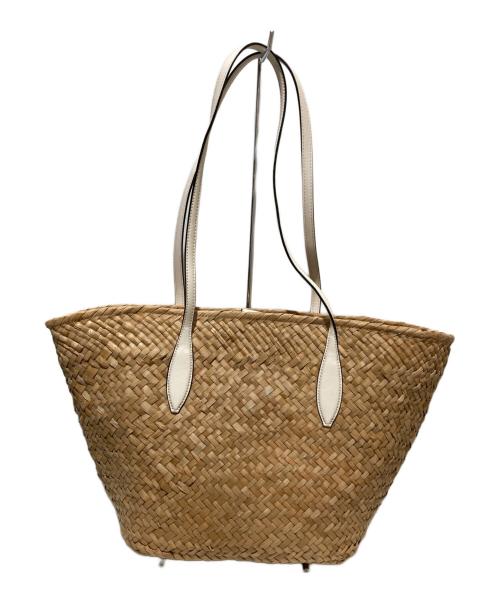 Kate Spade（ケイトスペード）Kate Spade (ケイトスペード) Honey Bee Tote Bag ハニー ビー トート カゴ バック ベージュの古着・服飾アイテム