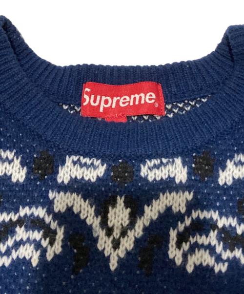 SUPREME（シュプリーム）Supreme (シュプリーム) Bandana Sweater ネイビー サイズ:Ｓの古着・服飾アイテム