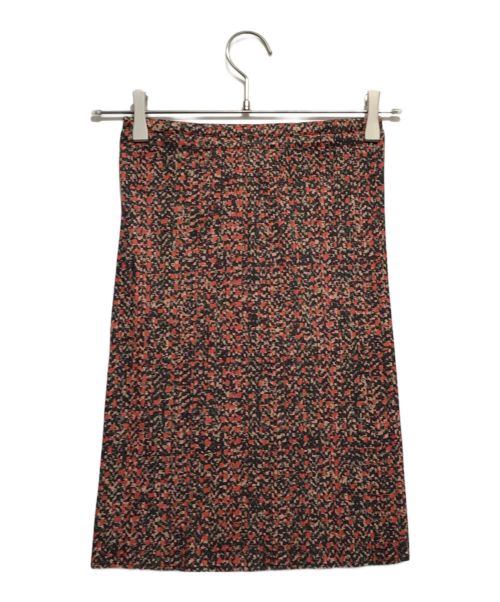 PLEATS PLEASE（プリーツプリーズ）PLEATS PLEASE (プリーツプリーズ) 総柄プリーツスカート レッド サイズ:2の古着・服飾アイテム