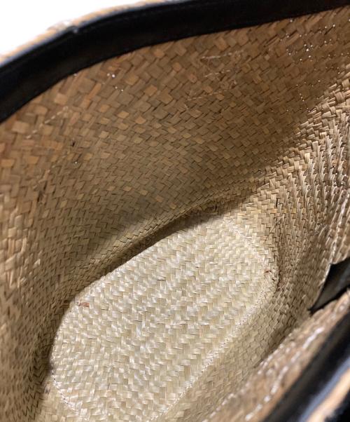 KENZO（ケンゾー）KENZO (ケンゾー) スモールラフィア かごバッグ ベージュ×ブラックの古着・服飾アイテム