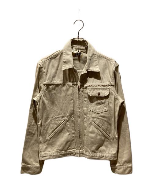 Wrangler（ラングラー）Wrangler (ラングラー) 33MJZ復刻コットンサテンジャケット ベージュ サイズ:40の古着・服飾アイテム