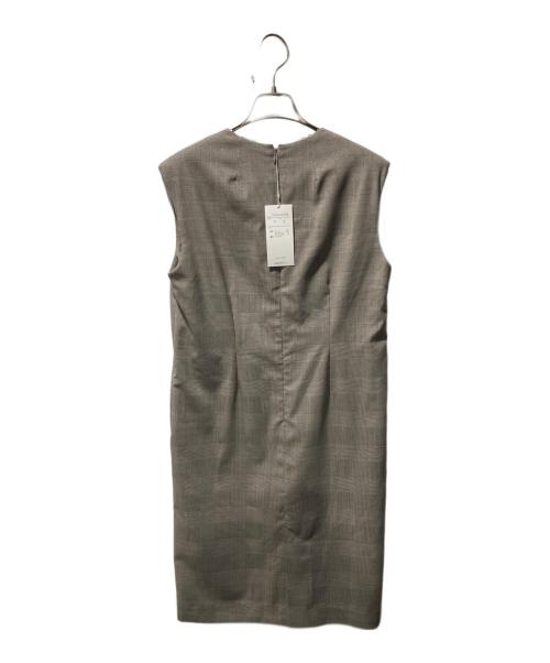 TOMORROW LAND collection（トゥモローランドコレクション）TOMORROW LAND collection (トゥモローランドコレクション) ウーステッドラメ スキッパーワンピース ブラウン サイズ:36の古着・服飾アイテム