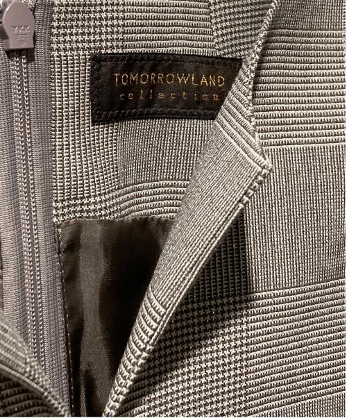 TOMORROW LAND collection（トゥモローランドコレクション）TOMORROW LAND collection (トゥモローランドコレクション) ウーステッドラメ スキッパーワンピース ブラウン サイズ:36の古着・服飾アイテム