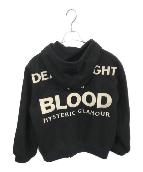 Hysteric Glamour（ヒステリックグラマー）Hysteric Glamour (ヒステリックグラマー) フラワー刺繍ウールジャケット ブラック サイズ:FREEの古着・服飾アイテム