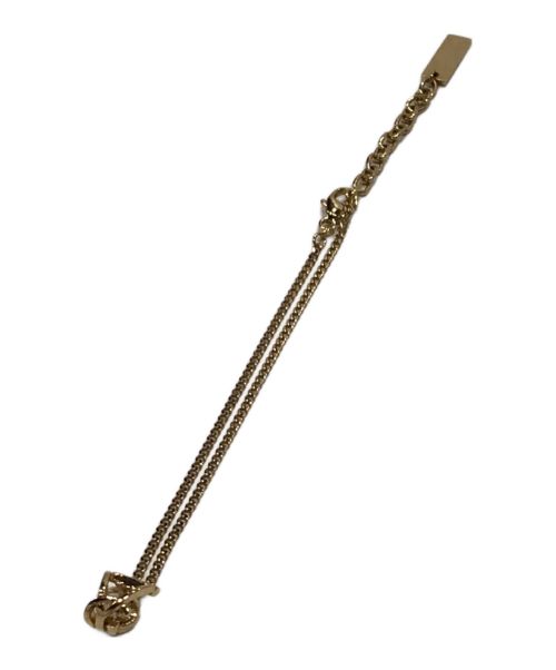 Saint Laurent Paris（サンローランパリ）Saint Laurent Paris (サンローランパリ) モノグラムブレスレット ゴールドの古着・服飾アイテム