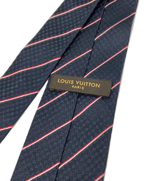 LOUIS VUITTON（ルイ ヴィトン）LOUIS VUITTON (ルイ ヴィトン) クラヴァット・エク 8CM マリーヌ ネイビー サイズ:不明の古着・服飾アイテム