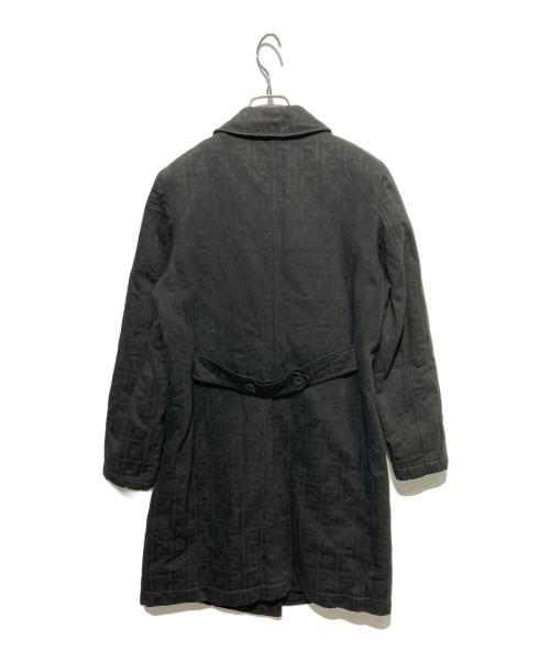 FENDI（フェンディ）FENDI (フェンディ) ズッカ柄コート ブラック サイズ:40の古着・服飾アイテム