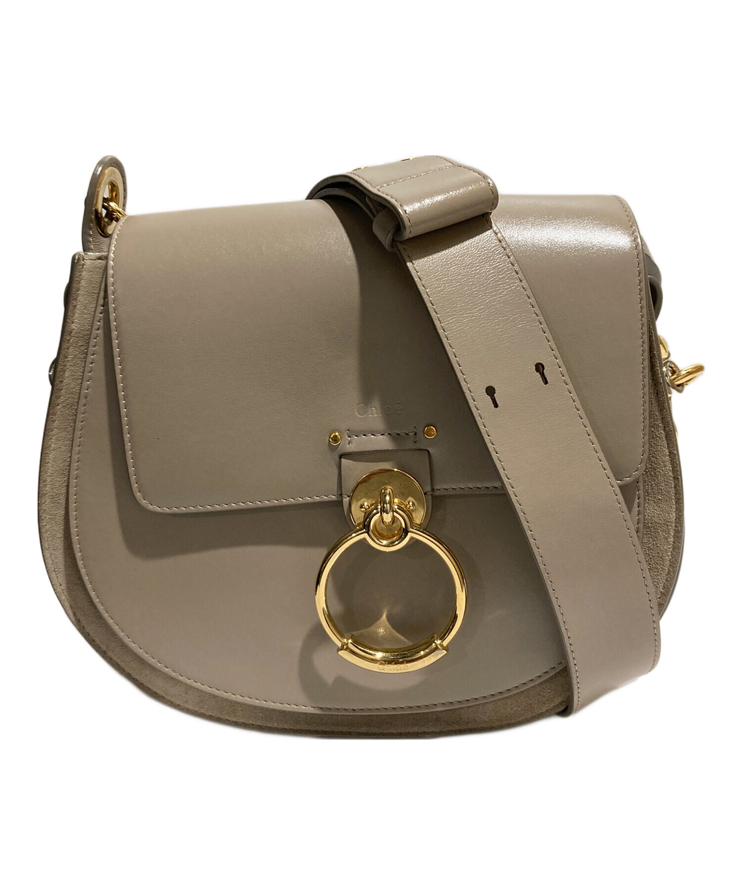 Chloe (クロエ) シャイニー&スエードレザー製Tessスモール Chloe (クロエ) シャイニー&スエードレザー製Tessスモール