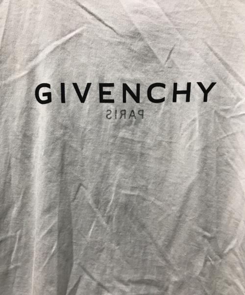 GIVENCHY（ジバンシィ）GIVENCHY (ジバンシィ) スリム GIVENCHYロゴ リバース コットンTシャツ ホワイト サイズ:Lの古着・服飾アイテム