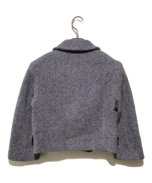 DOLCE & GABBANA（ドルチェ＆ガッバーナ）DOLCE & GABBANA (ドルチェ＆ガッバーナ) ショート丈ウールジャケット ネイビー サイズ:24/38の古着・服飾アイテム