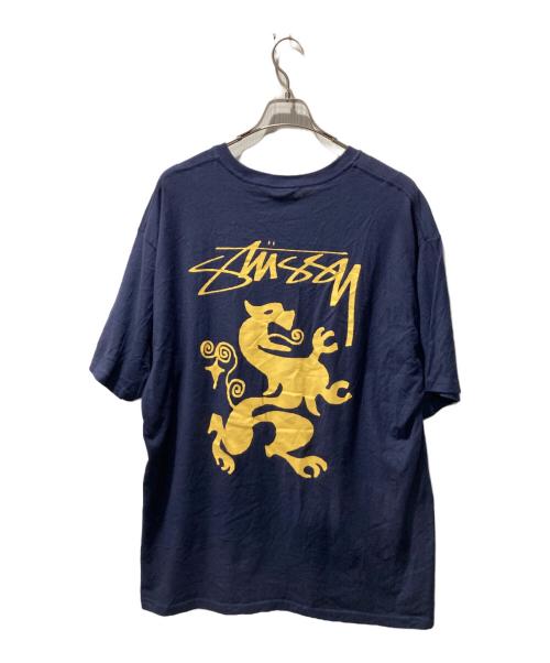 stussy（ステューシー）stussy (ステューシー) ストックロゴリーガルTシャツ ネイビー サイズ:XLの古着・服飾アイテム